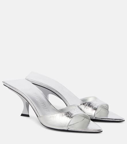 Bes 65 metallic leather mules - The Attico - Modalova