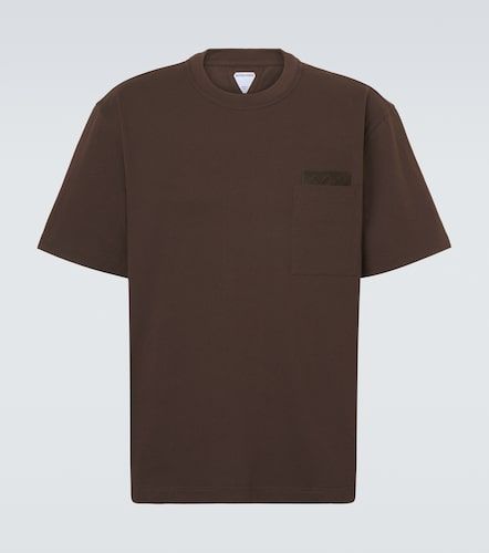 Camiseta de jersey de algodón con ante - Bottega Veneta - Modalova