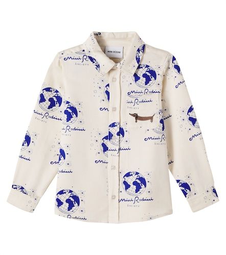 Camisa Society estampada - Mini Rodini - Modalova