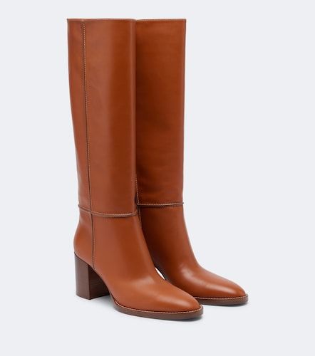 Leather knee-high boots - Gianvito Rossi - Modalova