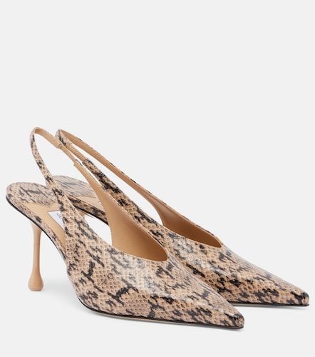 Isa snake-effect leather slingback pumps - Jimmy Choo - Modalova