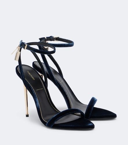 Tom Ford Sandali Padlock in velluto - Tom Ford - Modalova