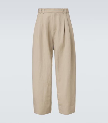 Pantalones anchos de lino y lana - Studio Nicholson - Modalova