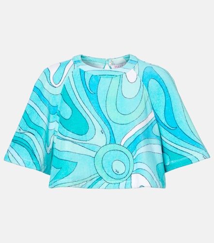 Crop top Iride de rizo de algodón - Pucci - Modalova