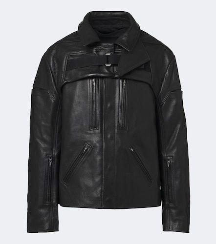 Mac convertible leather jacket - Rick Owens - Modalova