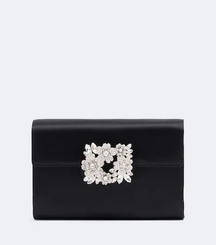 Clutch Efflorescence Mini de satén adornado - Roger Vivier - Modalova