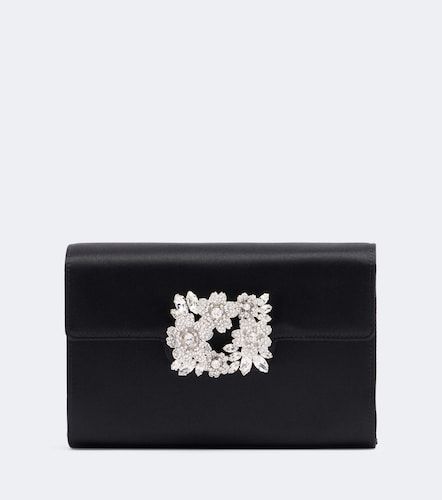 Clutch Efflorescence Mini in raso con cristalli - Roger Vivier - Modalova