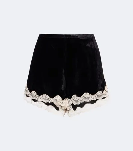 Shorts Lealia de terciopelo con encaje - Rixo - Modalova