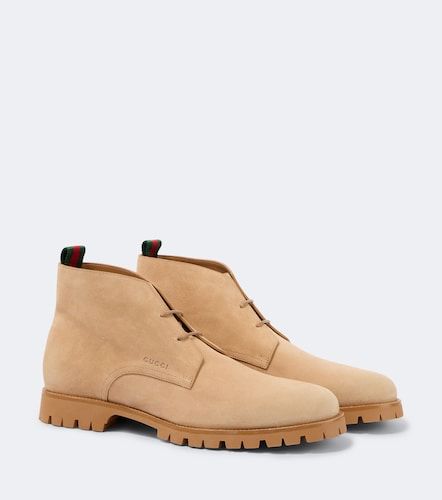 Gucci Botas desert de ante con Web - Gucci - Modalova