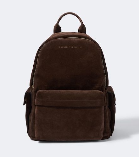 Rucksack aus Veloursleder - Brunello Cucinelli - Modalova
