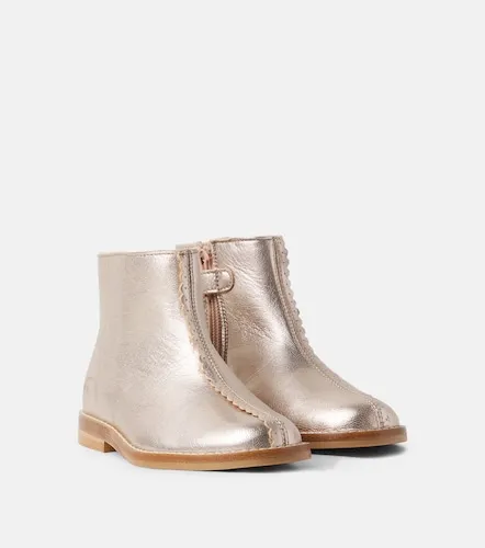 Botines Milie de piel metalizada - Bonpoint - Modalova