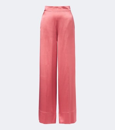 Pantalones anchos Dijon de satén de seda - Joseph - Modalova