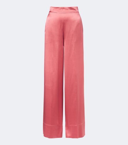 Pantaloni a gamba larga Dijon in raso di seta - Joseph - Modalova