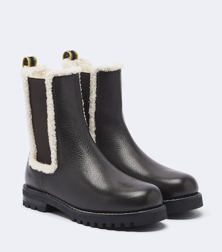 Botas chelsea de piel con borrego - Fendi - Modalova