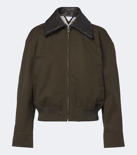 Intrecciato cotton blouson jacket - Bottega Veneta - Modalova