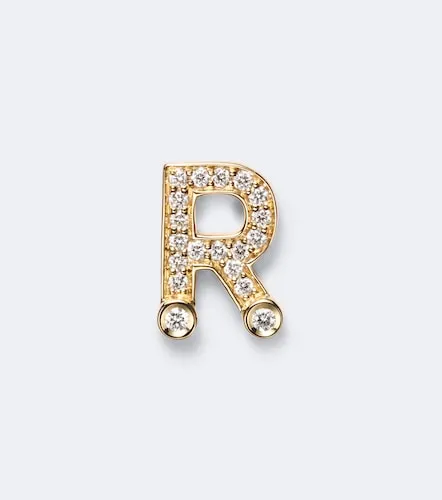 Initial Petite R 18kt single earring with diamonds - Sophie Bille Brahe - Modalova