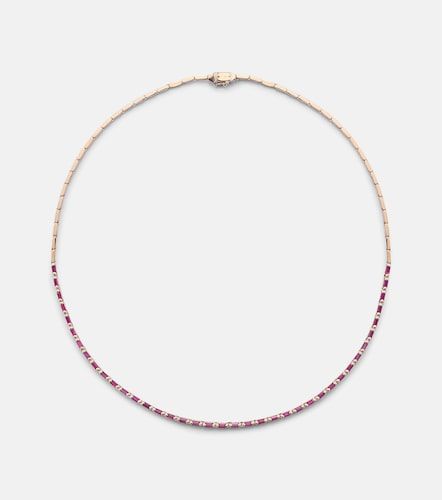 Collar de oro rosa de 18 ct con rubíes - Suzanne Kalan - Modalova