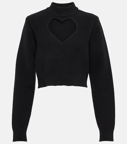 AlaÃ¯a Keyhole virgin wool cropped sweater - Alaia - Modalova