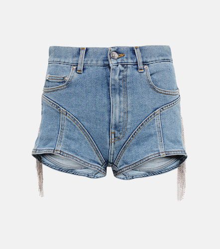 Shorts di jeans Spiral a vita alta - Mugler - Modalova