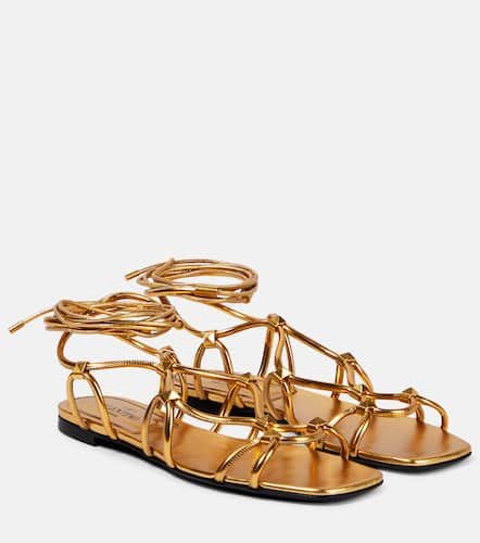 Rockstud-embellished leather sandals - Valentino Garavani - Modalova