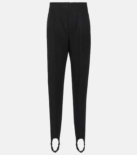 High-rise cotton-blend stirrup pants - Bottega Veneta - Modalova