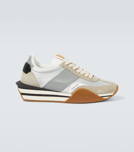 James suede-trimmed sneakers - Tom Ford - Modalova