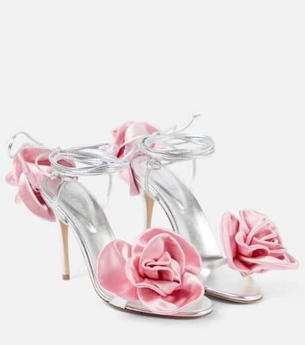 Floral-appliquÃ© leather sandals - Magda Butrym - Modalova