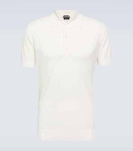 Tom Ford Silk and cotton polo shirt - Tom Ford - Modalova