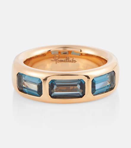 Iconica Ring aus 18kt Roségold mit London Blue Topaz - Pomellato - Modalova