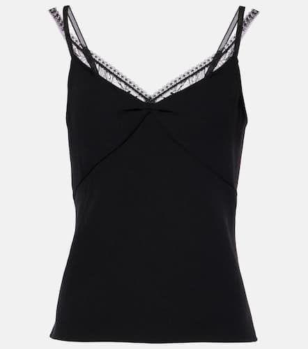 Vince Camisole in crêpe con pizzo - Vince - Modalova