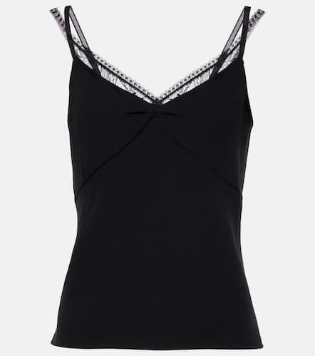 Lace-trimmed crÃªpe camisole - Vince - Modalova