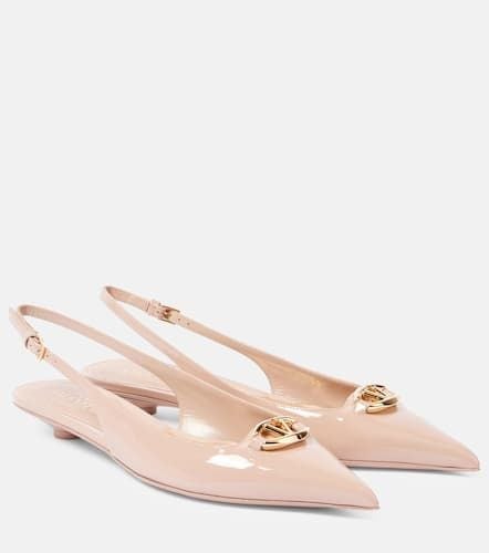 VLogo Bold patent leather slingback flats - Valentino Garavani - Modalova