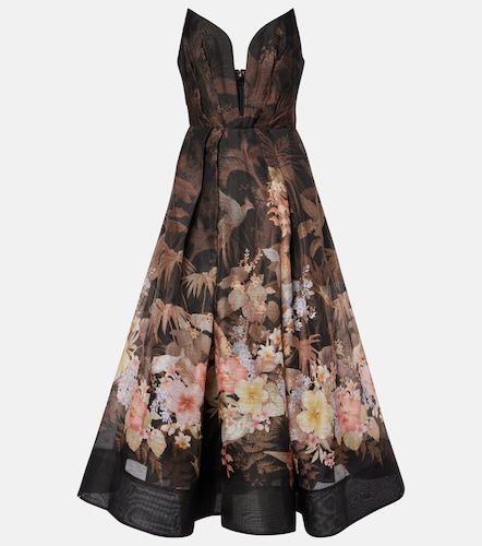 Abito midi Illuminate Draped in lino e cotone - Zimmermann - Modalova