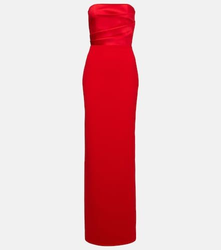 Afra satin-trimmed gown - Solace London - Modalova