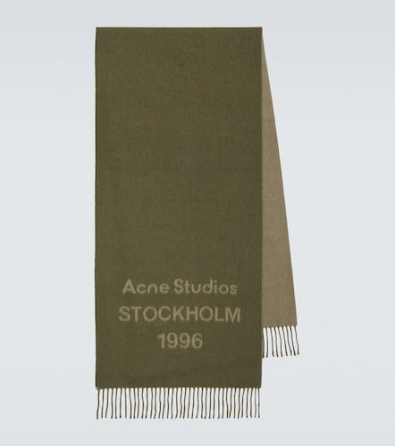 Bufanda de lana en jacquard con logo - Acne Studios - Modalova