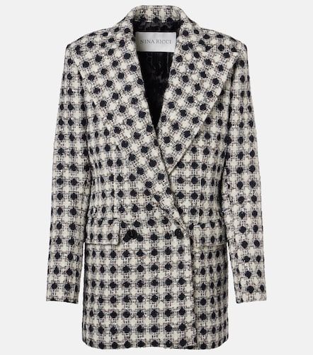Double-breasted tweed blazer - Nina Ricci - Modalova