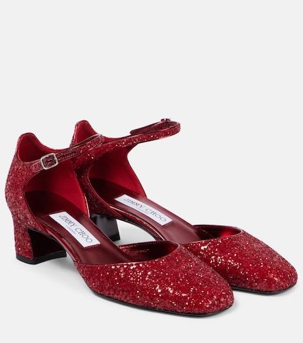 Jimmy Choo Pixie 45 glitter pumps - Jimmy Choo - Modalova
