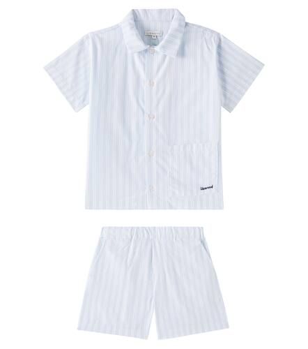 Leona striped cotton shirt and shorts set - Liewood - Modalova