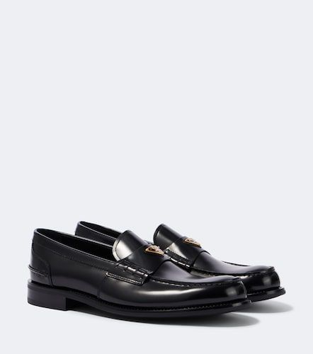 Prada Logo leather loafers - Prada - Modalova