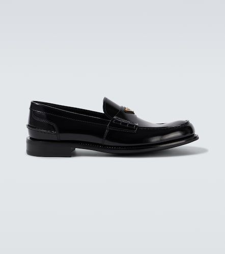 Prada Mocassini in pelle con logo - Prada - Modalova