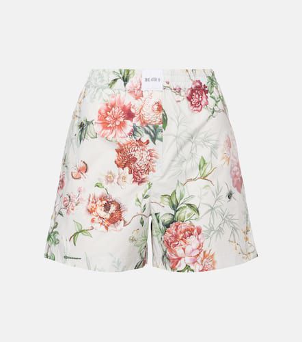 Floral cotton poplin shorts - The Attico - Modalova