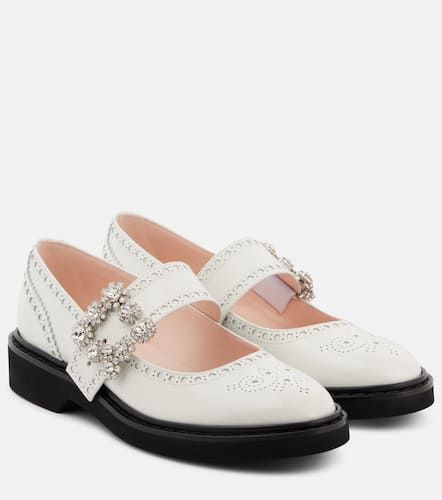 Viv' Rangers Flower leather Mary Jane flats - Roger Vivier - Modalova