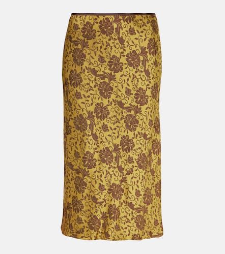 Floral jacquard pencil skirt - Dries Van Noten - Modalova