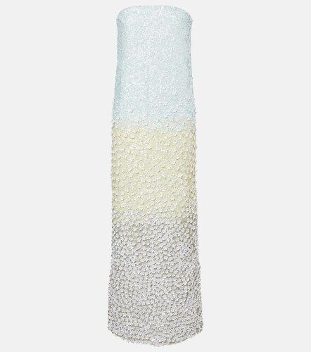 Embellished silk bustier dress - La Fuori - Modalova