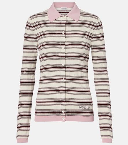 Moncler Polo in cotone a righe - Moncler - Modalova
