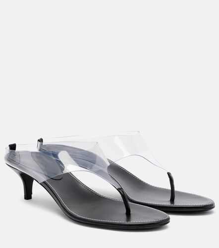 Leather and PVC thong sandals - Magda Butrym - Modalova