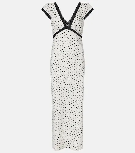 Midikleid Iggy aus einem Leinengemisch mit Spitze - Rixo - Modalova