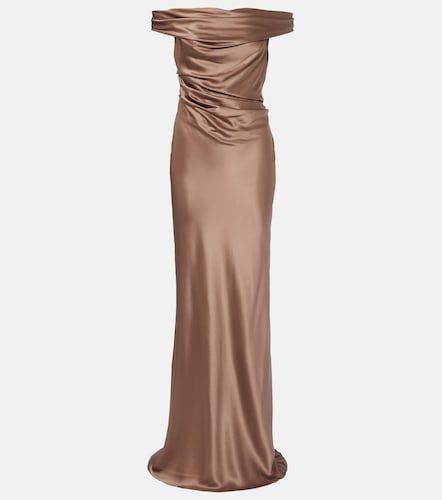Bardot off-shoulder silk charmeuse gown - The Sei - Modalova