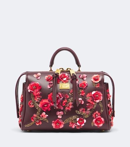 Bolso Vittoria Medium de piel floral - Dolce&Gabbana - Modalova