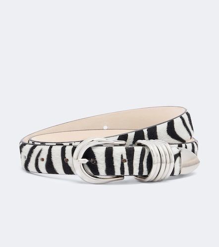 Hollyhock zebra-print calf hair belt - Dehanche - Modalova